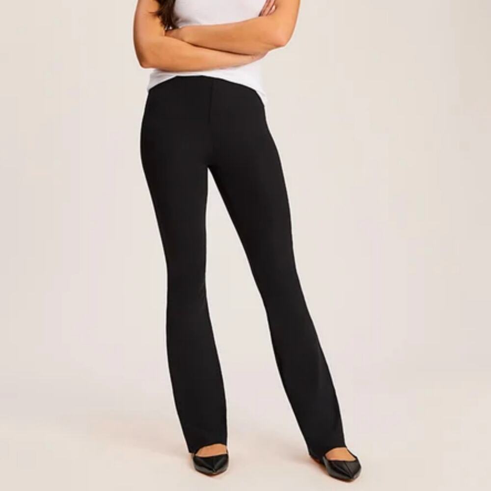 Commando Neoprene Flared Leggings Pants High Waisted Black Size Small NWT